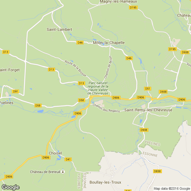 Plan des salles de sport de Chevreuse