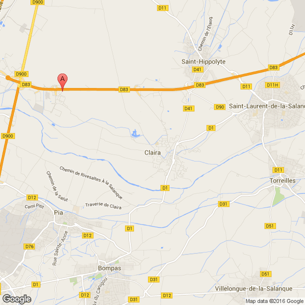 Plan des salles de sport de Claira