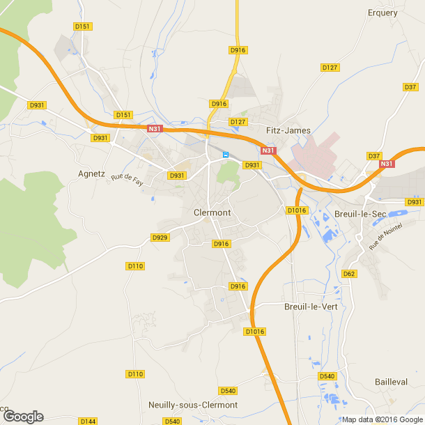 Plan des salles de sport de Clermont