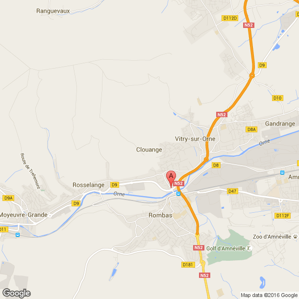 Plan des salles de sport de Clouange
