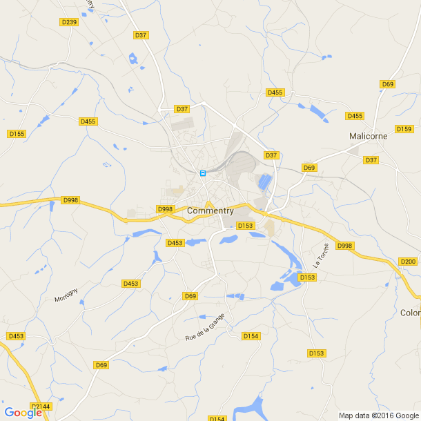 Plan des salles de sport de Commentry