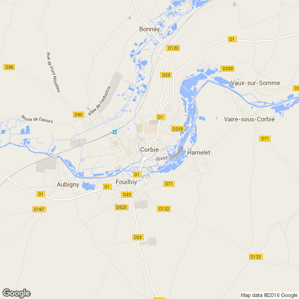 Plan des salles de sport de Corbie