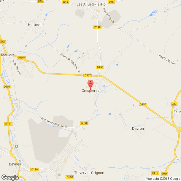 Plan des salles de sport de Crespieres