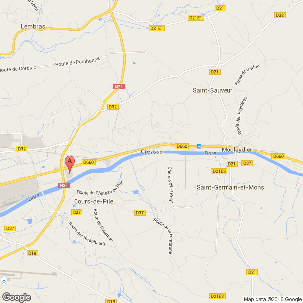 Plan des salles de sport de Creysse