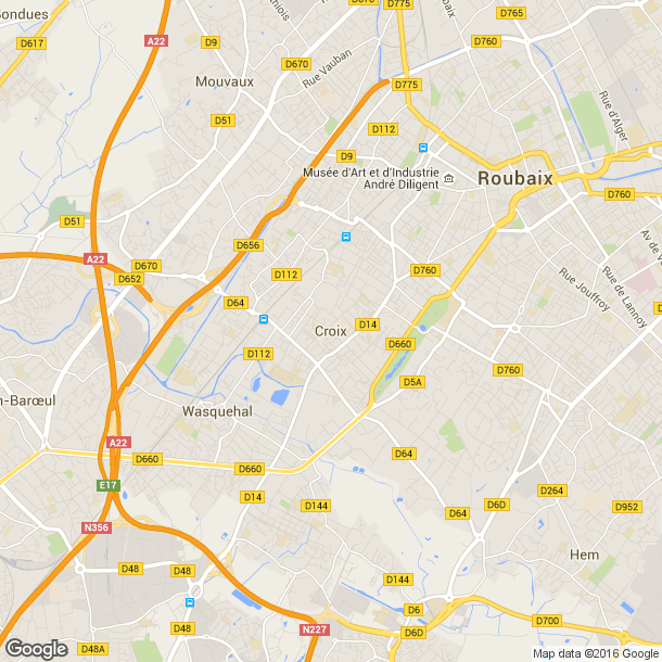 Plan des salles de sport de Croix