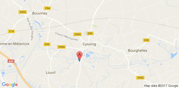Plan des salles de sport de Cysoing