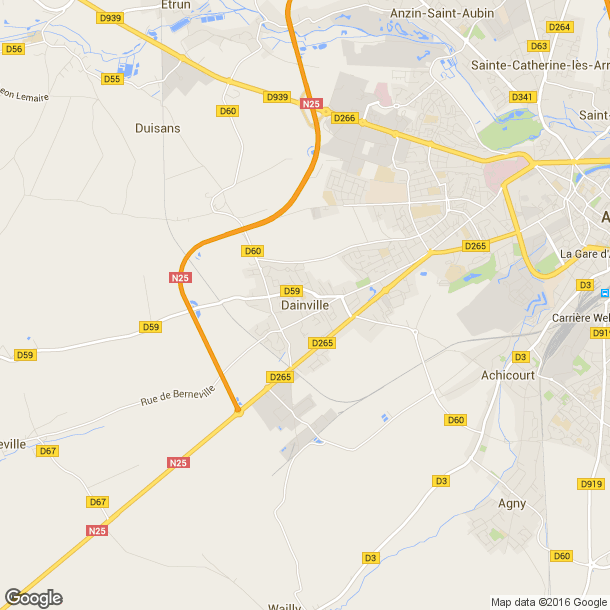 Plan des salles de sport de Dainville