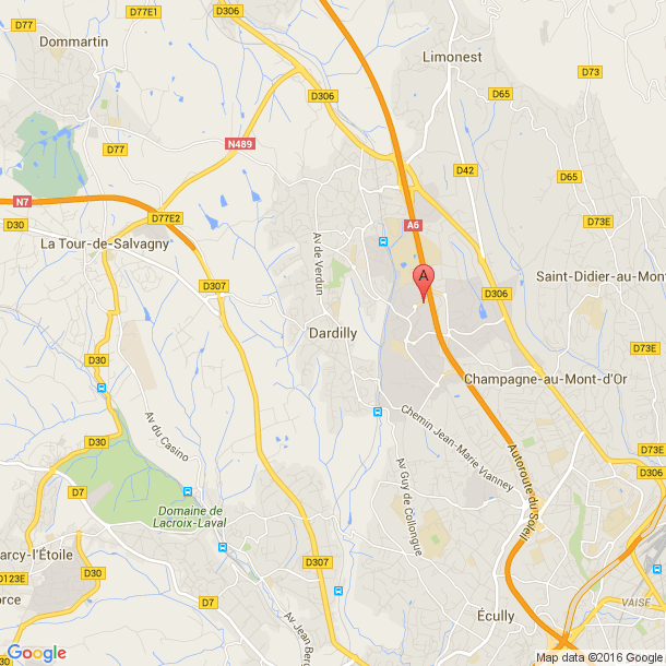 Plan des salles de sport de Dardilly