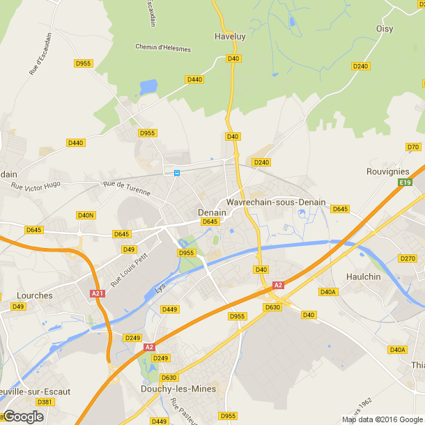 Plan des salles de sport de Denain