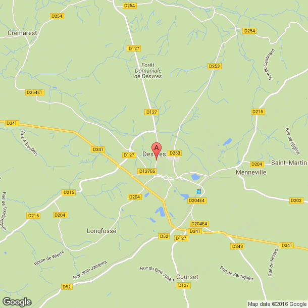 Plan des salles de sport de Desvres