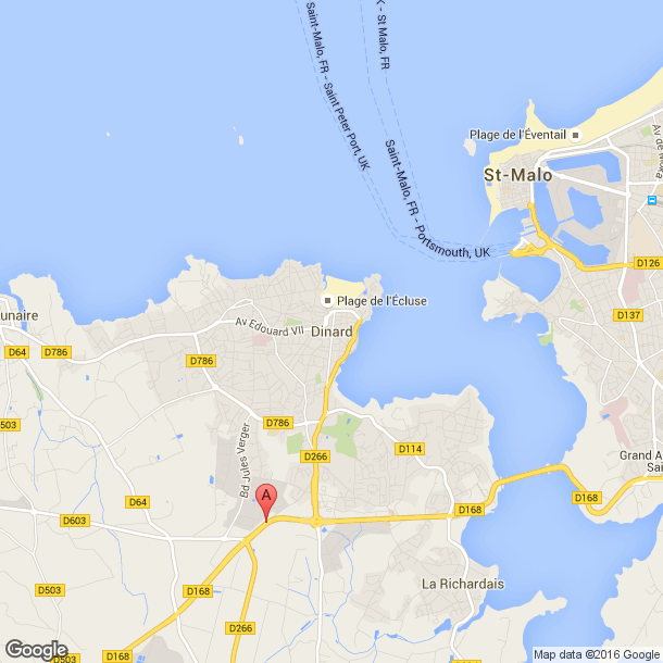 Plan des salles de sport de Dinard