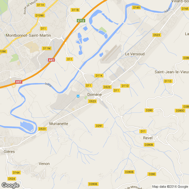 Plan des salles de sport de Domène