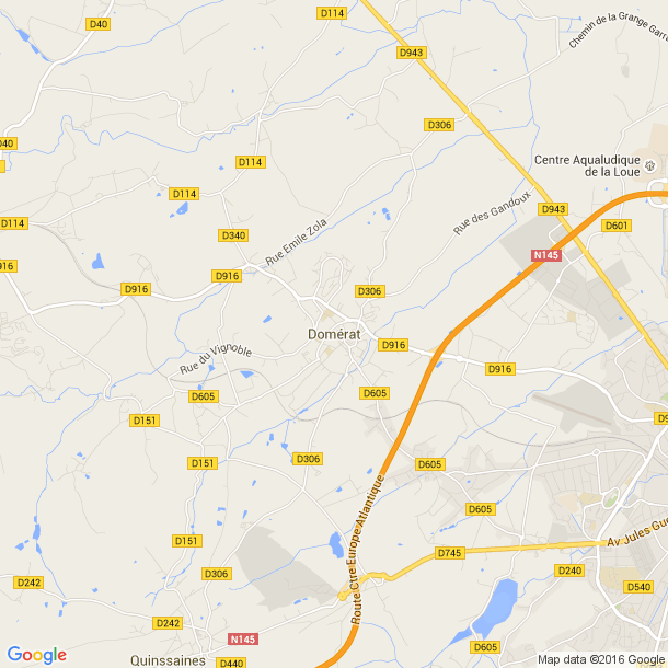 Plan des salles de sport de Domerat