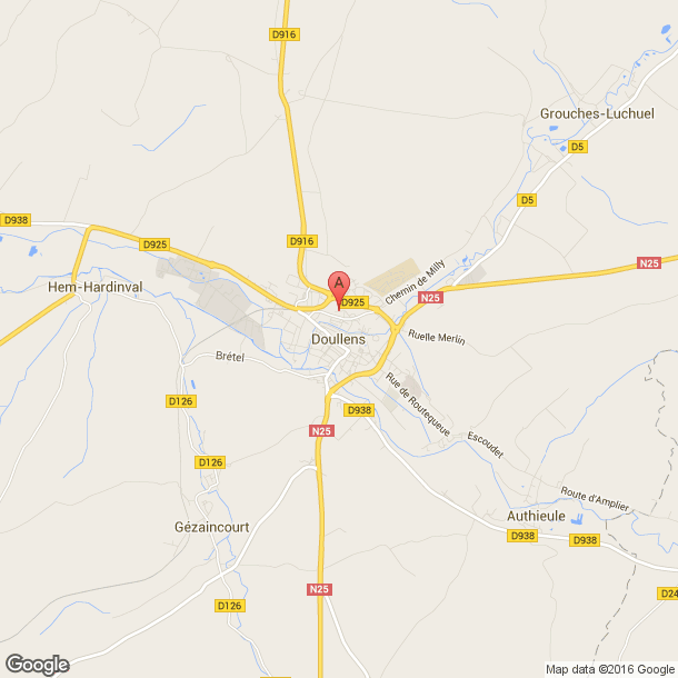 Plan des salles de sport de Doullens