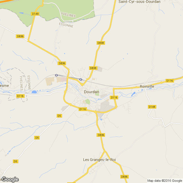 Plan des salles de sport de Dourdan