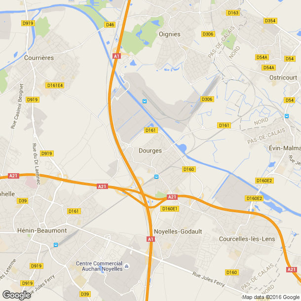Plan des salles de sport de Dourges