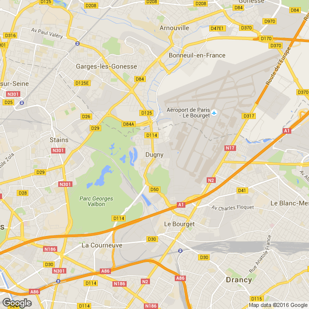 Plan des salles de sport de Dugny