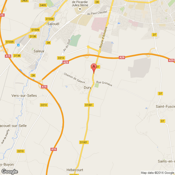 Plan des salles de sport de Dury