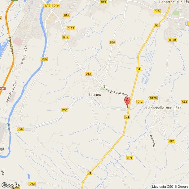 Plan des salles de sport de Eaunes