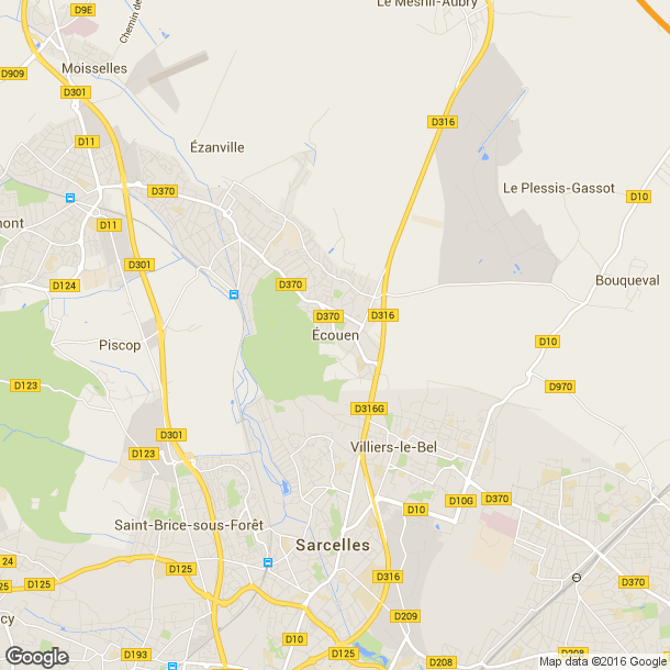 Plan des salles de sport de Ecouen