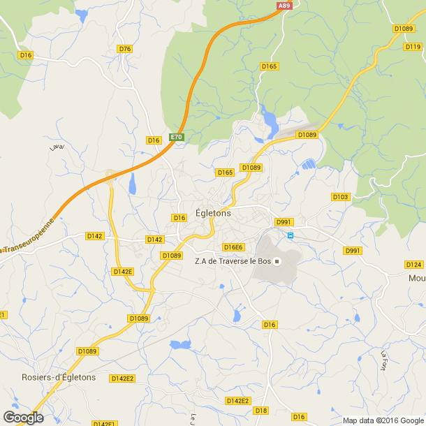 Plan des salles de sport de Egletons