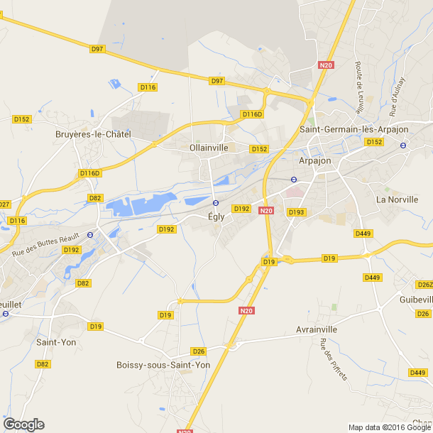 Plan des salles de sport de Egly