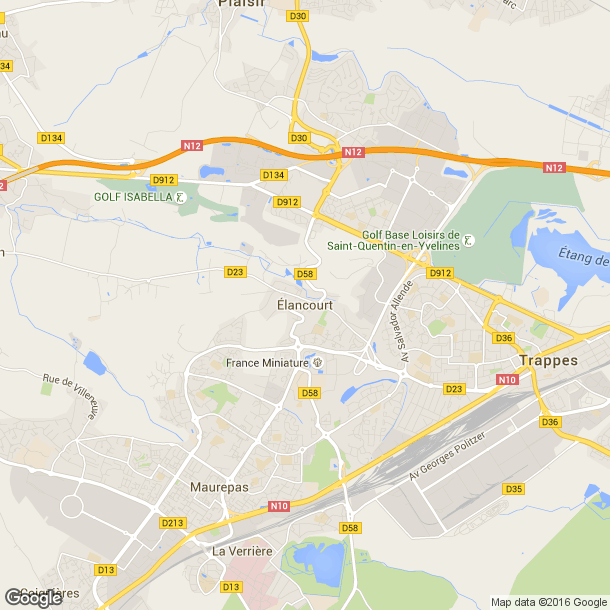 Plan des salles de sport de Elancourt