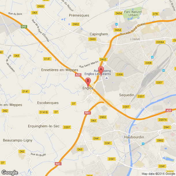 Plan des salles de sport de Englos