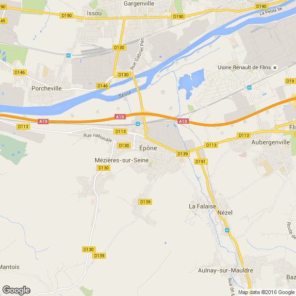 Plan des salles de sport de Epone