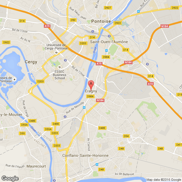 Plan des salles de sport de Eragny