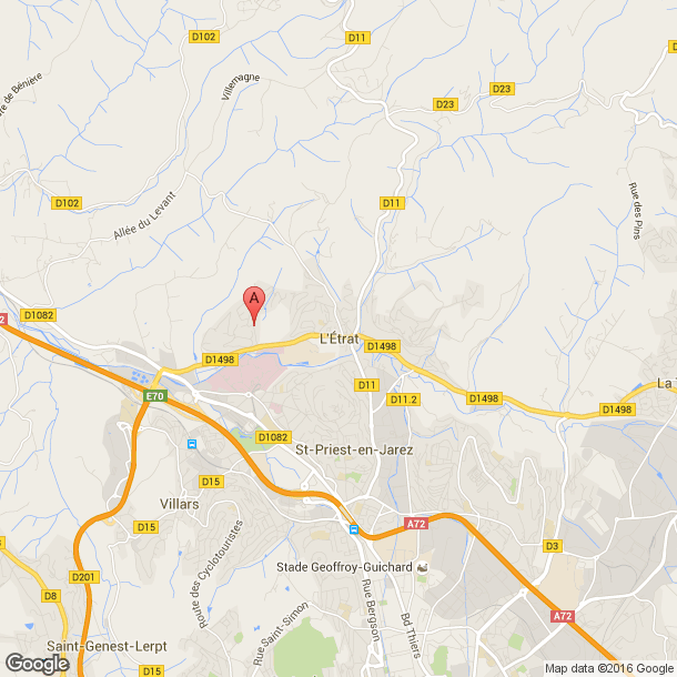 Plan des salles de sport de l'Etrat