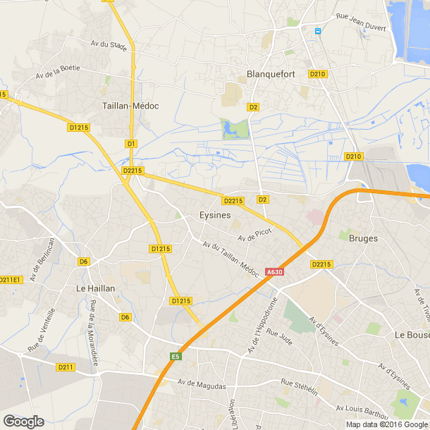 Plan des salles de sport de Eysines