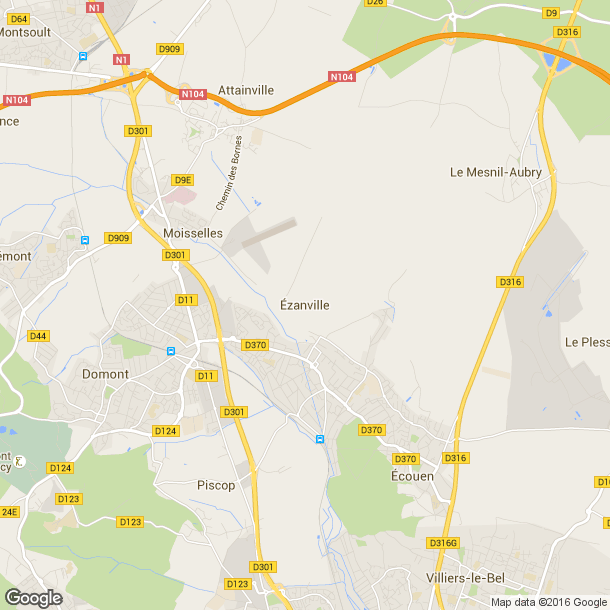 Plan des salles de sport de Ezanville