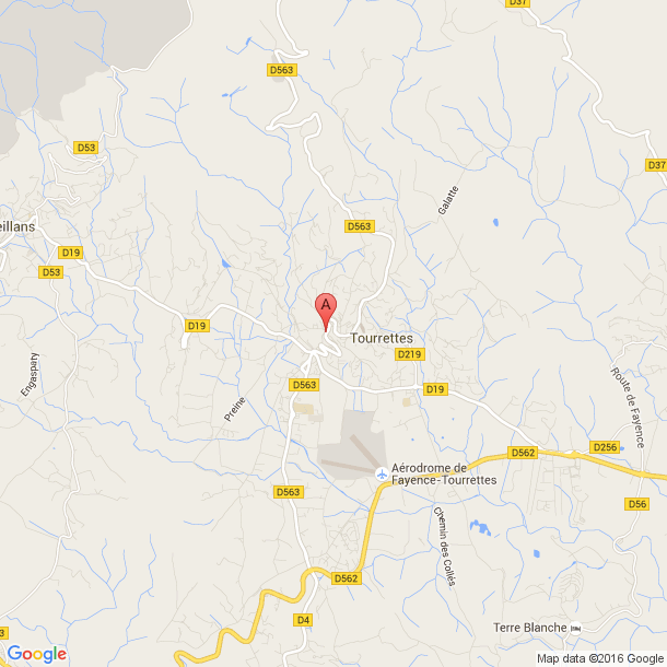 Plan des salles de sport de Fayence