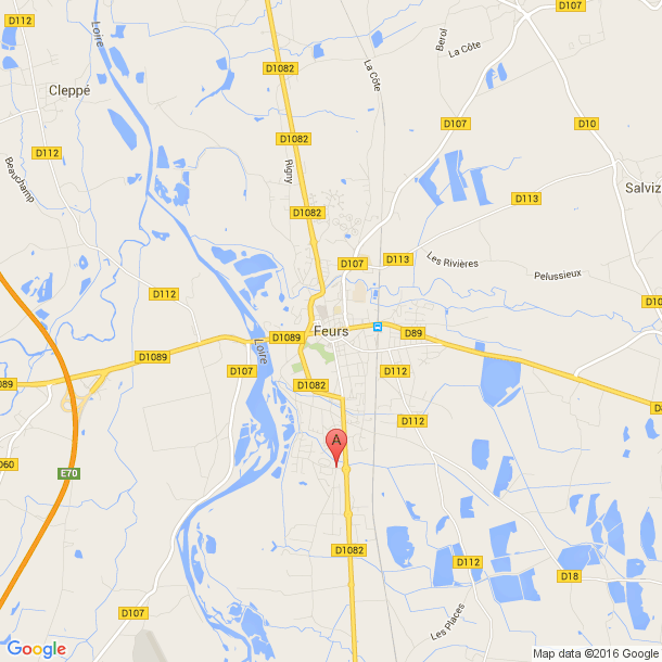 Plan des salles de sport de Feurs