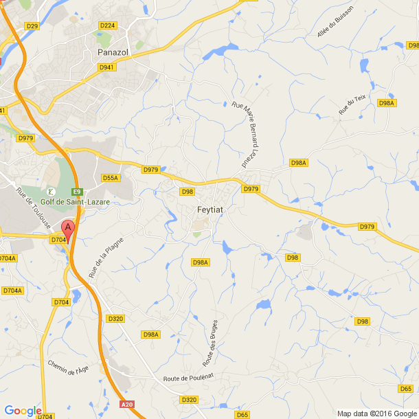 Plan des salles de sport de Feytiat