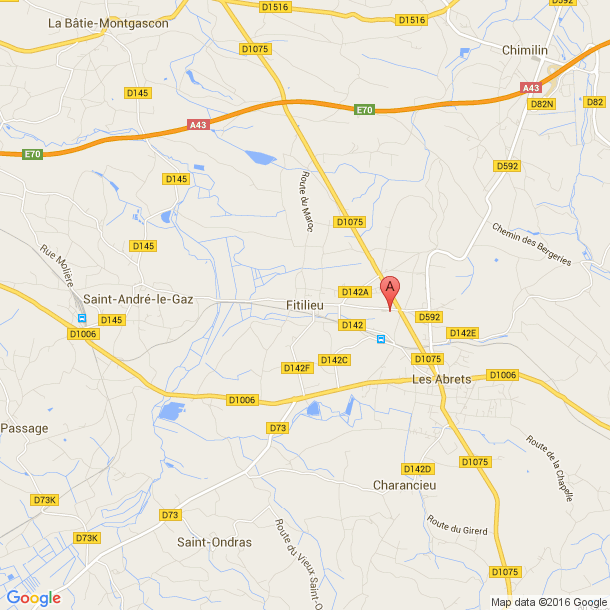Plan des salles de sport de Fitilieu