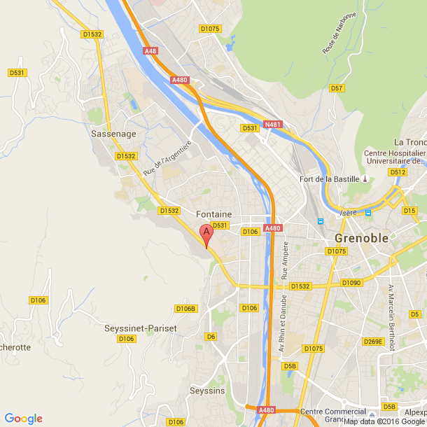 Plan des salles de sport de Fontaine
