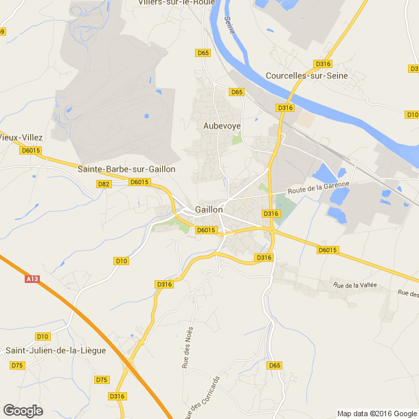 Plan des salles de sport de Gaillon