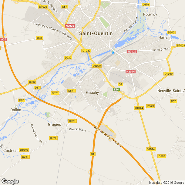 Plan des salles de sport de Gauchy