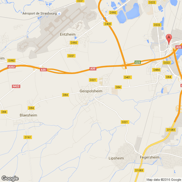 Plan des salles de sport de Geispolsheim