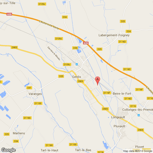 Plan des salles de sport de Genlis
