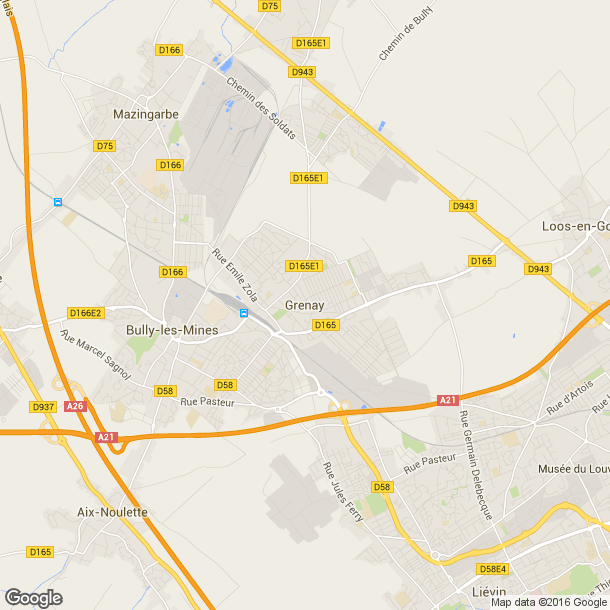 Plan des salles de sport de Grenay