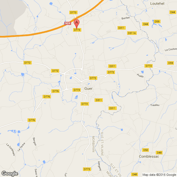 Plan des salles de sport de Guer