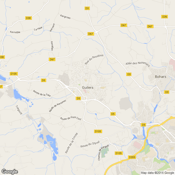 Plan des salles de sport de Guilers