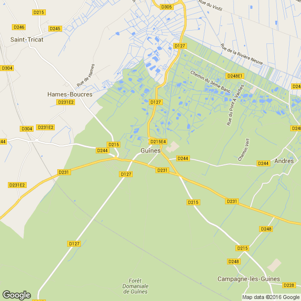 Plan des salles de sport de Guînes