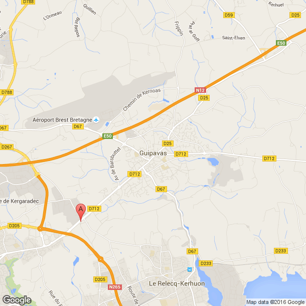 Plan des salles de sport de Guipavas