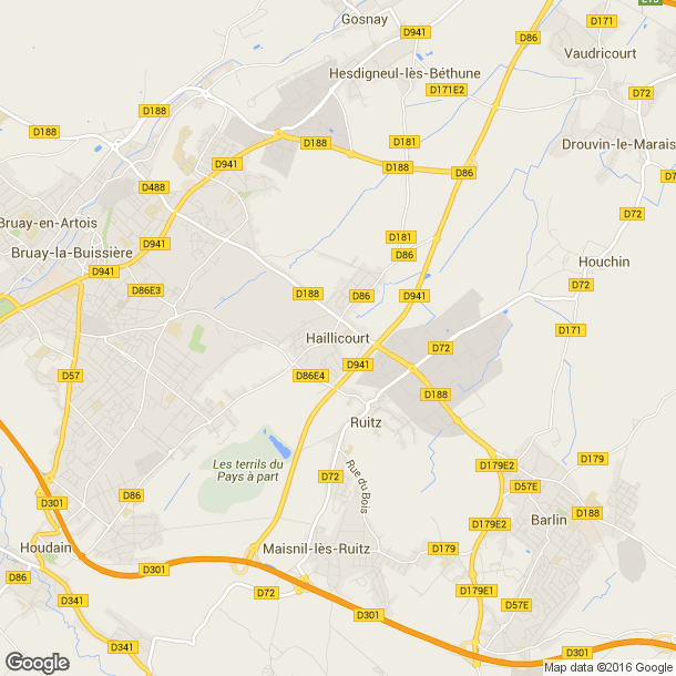 Plan des salles de sport de Haillicourt