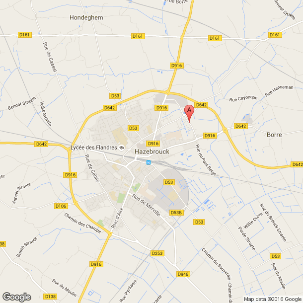 Plan des salles de sport de Hazebrouck