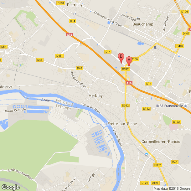 Plan des salles de sport de Herblay